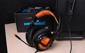 Sades A6 Gaming Headset Gamer Headphones 7.1 Surround Sound Stereo Earphones USB Microphone Breathing LED Light PC Gamer - Jogoda