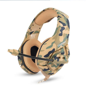 Camouflage Army Gaming Headphones Active Noise Canceling for Computer PS4 PSP phone 3.5mm Wired headset with Microphone - Jogoda