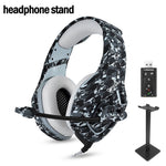 Load image into Gallery viewer, FELYBY Camouflage army gaming headphones green Noise canceling for computer PS4 PSP phone 3.5mm Wired headset with Microphone - Jogoda
