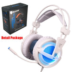 Load image into Gallery viewer, Sades A6 Gaming Headset Gamer Headphones 7.1 Surround Sound Stereo Earphones USB Microphone Breathing LED Light PC Gamer - Jogoda

