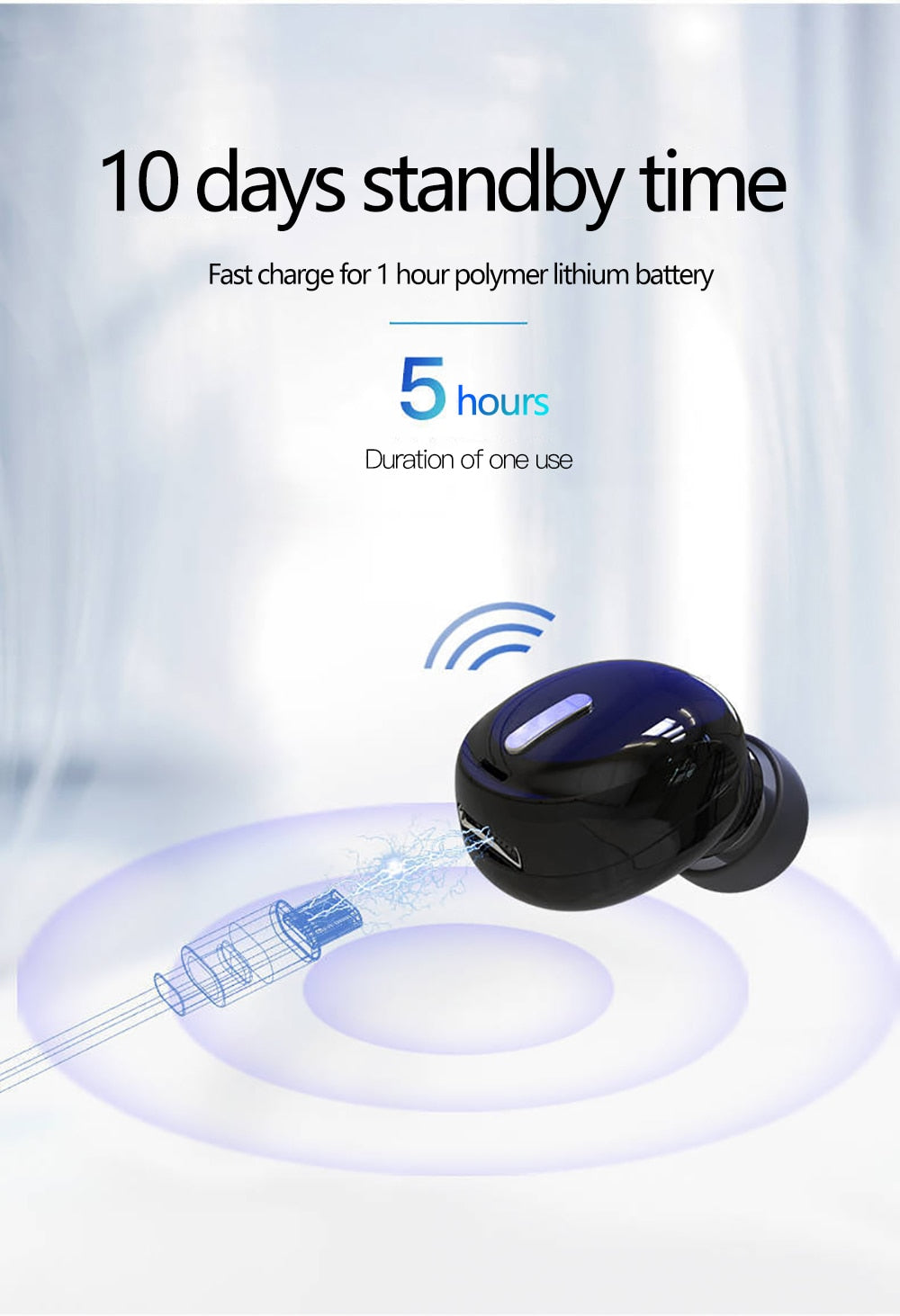 Bluetooth Wireless Earphone ― High-Quality Stereo and Hands-Free - Jogoda