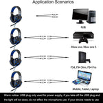 Load image into Gallery viewer, Professional Led Light Gaming Headphones for Computer PS4 Adjustable Bass Stereo PC Gamer Over Ear Wired Headset With Mic Gifts - Jogoda
