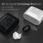 Load image into Gallery viewer, KZ S2 True Wireless TWS Earphones Bluetooth v5.0 Hybrid 1DD+1BA Game Earbuds Touch Control Noise Cancelling Sport Headset - Jogoda
