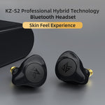 Load image into Gallery viewer, KZ S2 True Wireless TWS Earphones Bluetooth v5.0 Hybrid 1DD+1BA Game Earbuds Touch Control Noise Cancelling Sport Headset - Jogoda
