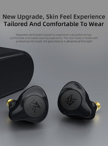 KZ S2 True Wireless TWS Earphones Bluetooth v5.0 Hybrid 1DD+1BA Game Earbuds Touch Control Noise Cancelling Sport Headset - Jogoda