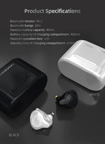 Load image into Gallery viewer, KZ S2 True Wireless TWS Earphones Bluetooth v5.0 Hybrid 1DD+1BA Game Earbuds Touch Control Noise Cancelling Sport Headset - Jogoda
