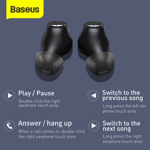 Baseus WM01 TWS Wireless Headphones Mini Bluetooth Earphone True Wireless Earbuds HD Stereo Headset For Xiaomi iPhone Ear Buds - Jogoda