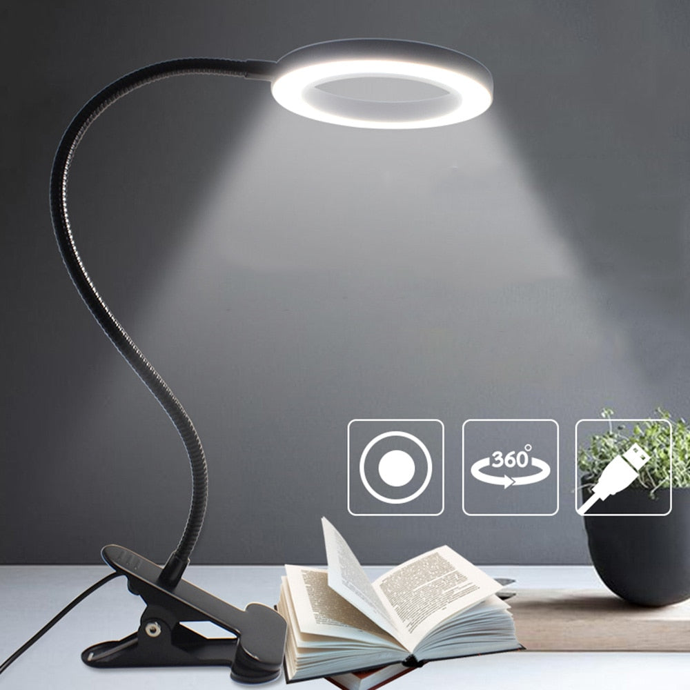 LED Clip-On Reading Lamp ― A Flexible and Dimmable Desk Lamp - Jogoda