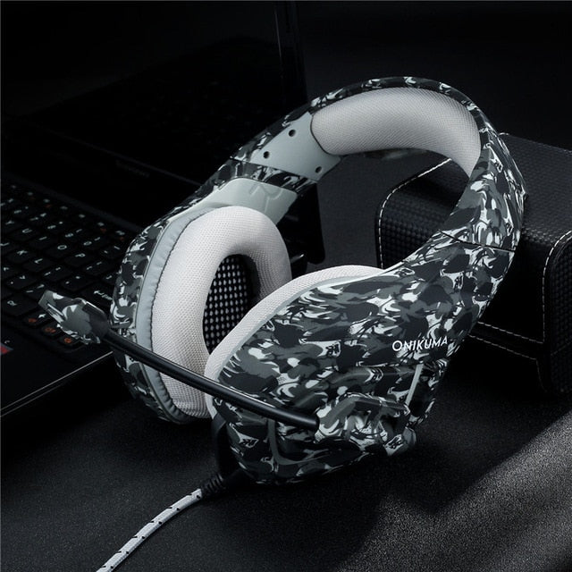 High Quality Army Gaming Headset Over-Ear Tablet PC Game Headphones With Microphone Noise Cancelling Music Headset For X-box PS4 - Jogoda